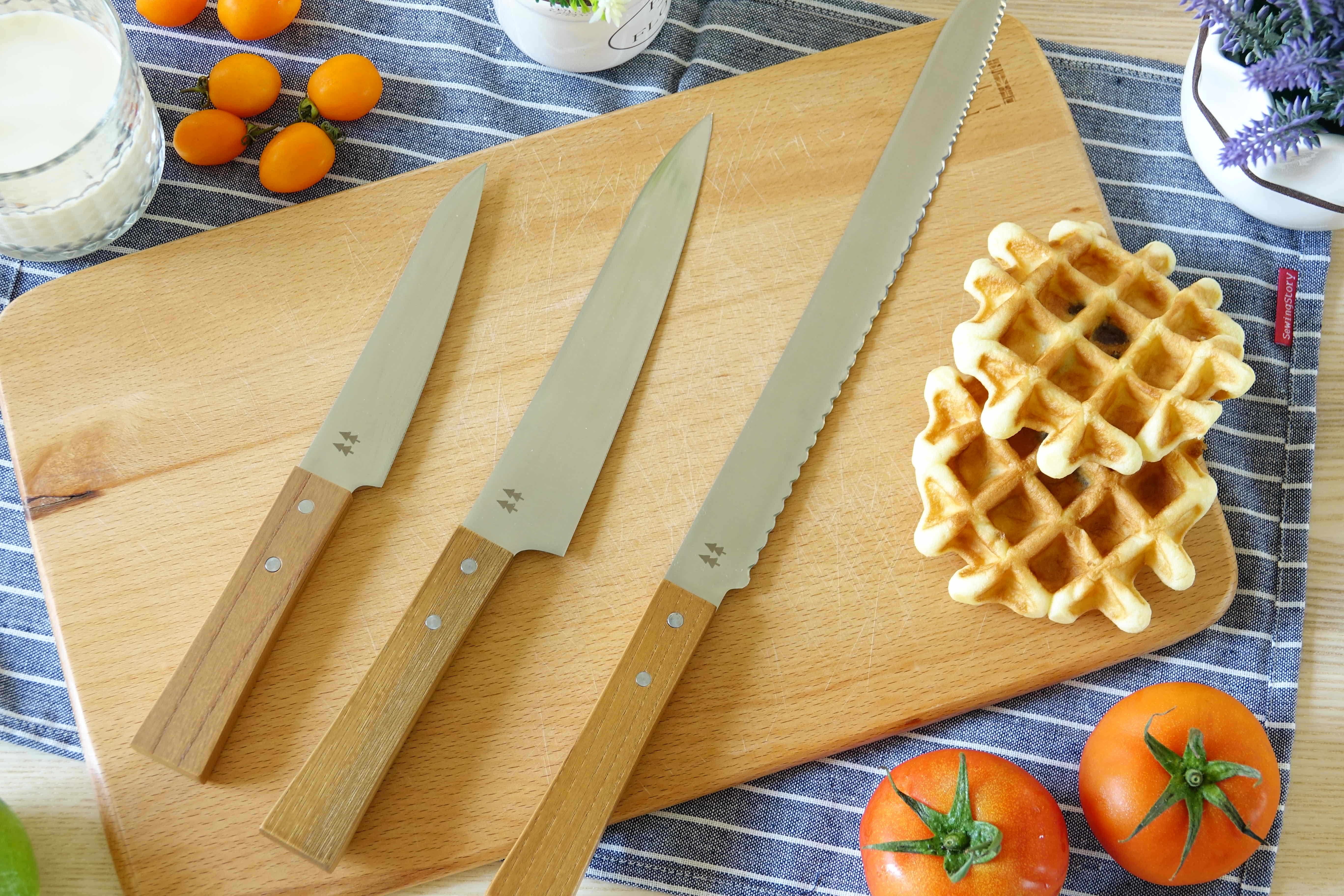 打造無印風格廚房的第一步。志津匠morinoki櫸木手工刀